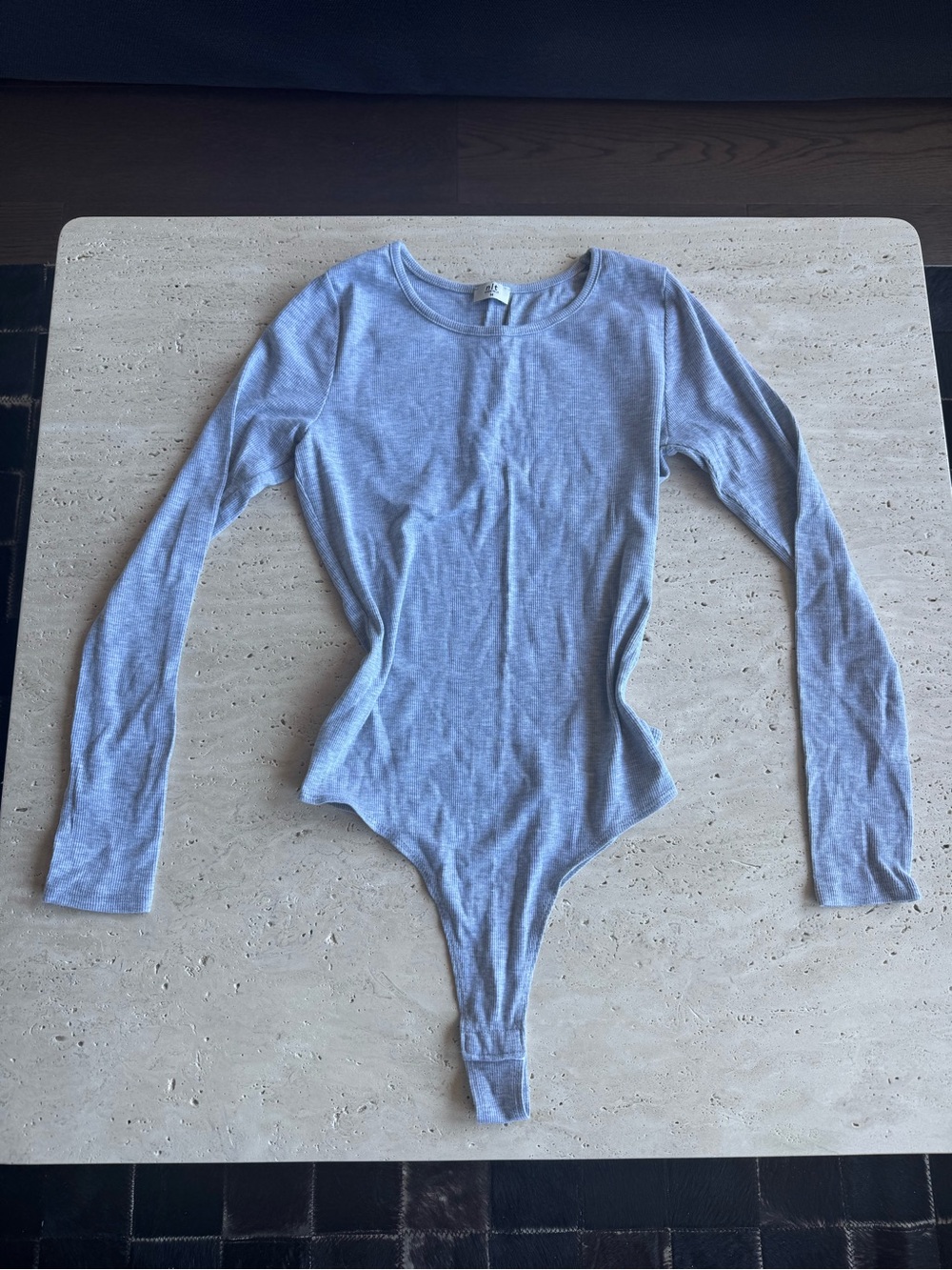 NLT Long-Sleeve One-Piece Bodysuit (gray)